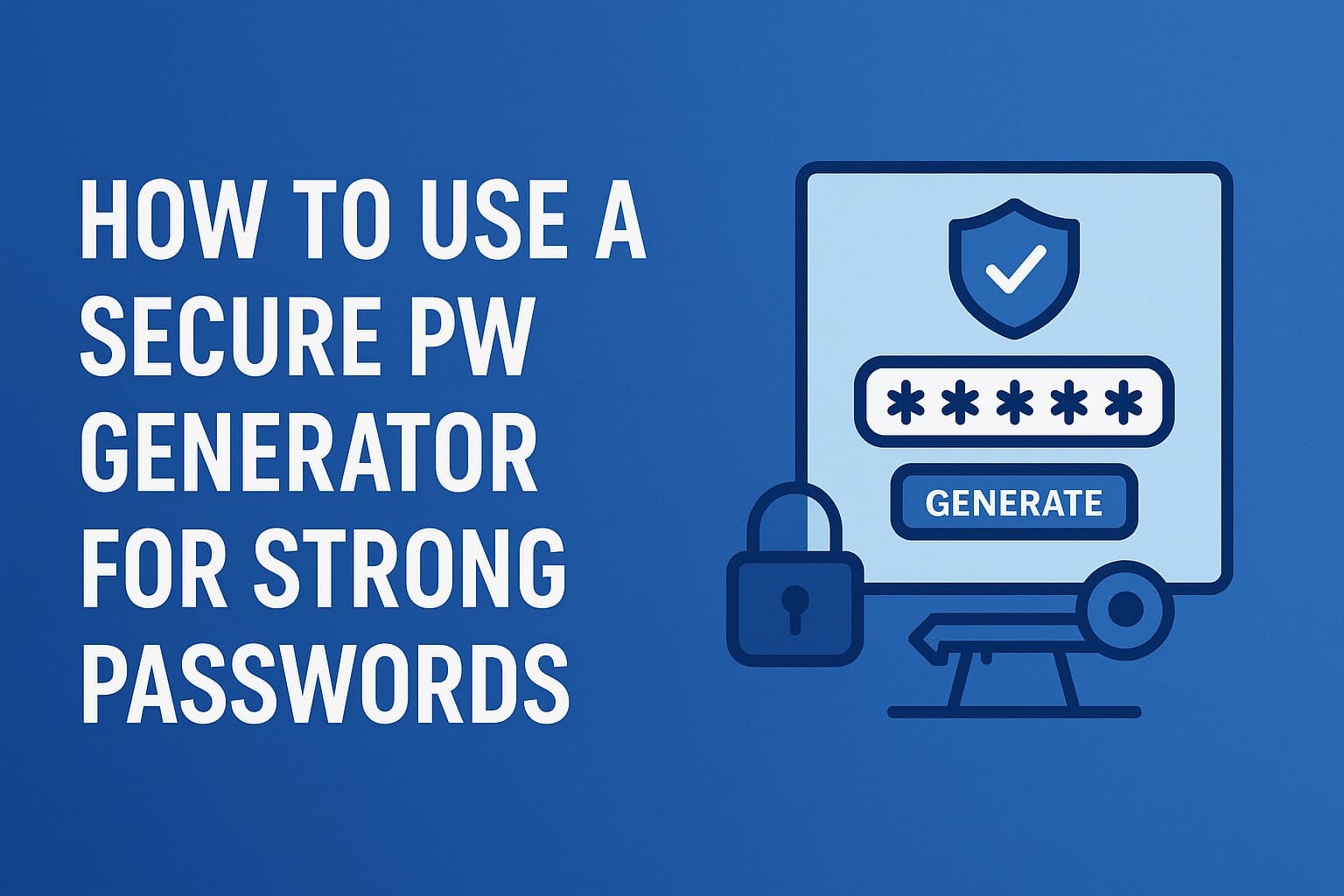 How to Use a Secure PW Generator for Strong Passwords